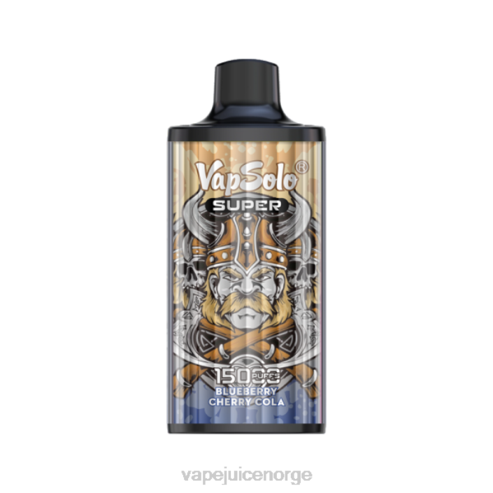 Vapsolo SUPER engangs vape blåbær kirsebær cola 8Z8D127 Vape Med Nikotin