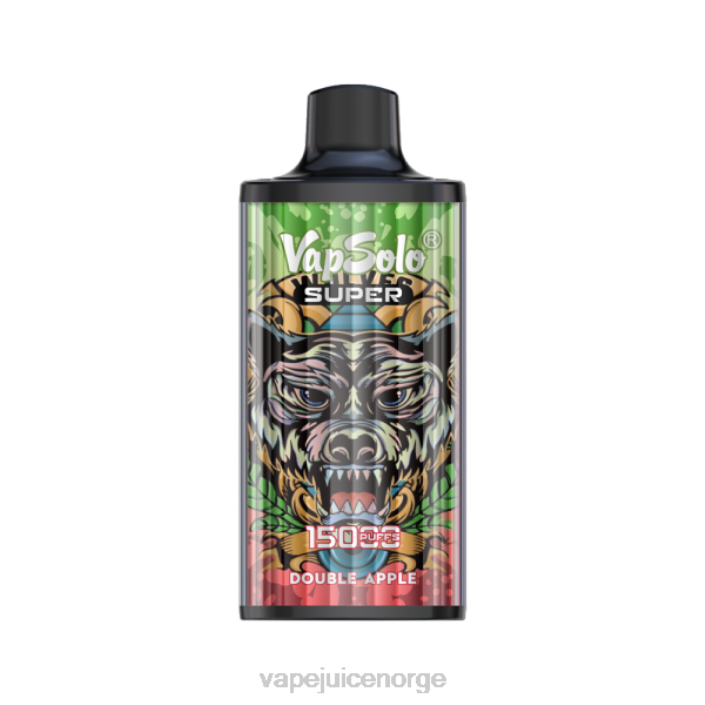 Vapsolo SUPER engangs vape dobbelt eple 8Z8D129 Vape Juice