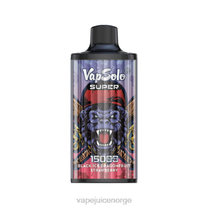 Vapsolo SUPER engangs vape svart is drangofruit jordbær 8Z8D125 Vape Pen