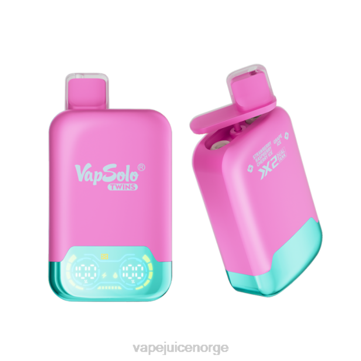 Vapsolo TWINS engangs vape jordbær bringebær kirsebæris og drueis 8Z8D145 Vape Pen