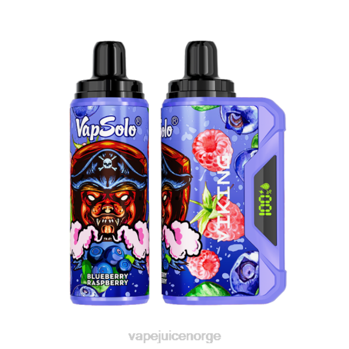 Vapsolo VIKING engangs vape blåbær bringebær 8Z8D150 Vape Pen