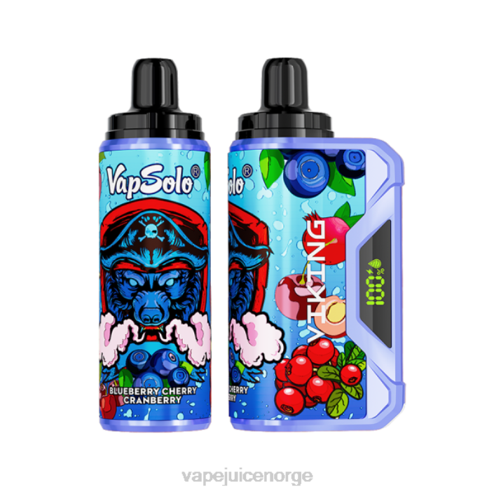 Vapsolo VIKING engangs vape blåbær kirsebær tranebær 8Z8D149 Vape Juice