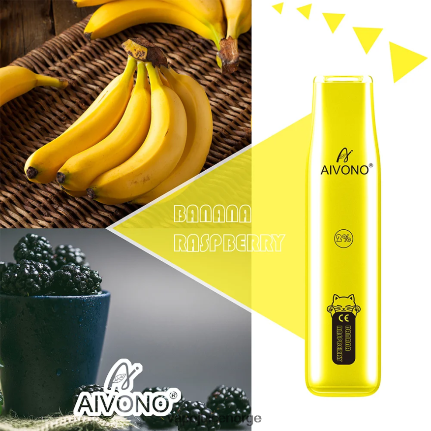 Aivono AIM CAT 400 banan bringebær - P26VZ8334 Vape Juice