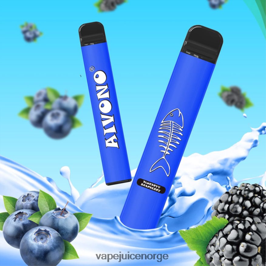 Aivono AIM FISHBONE 600 blåbær bringebær - P26VZ8281 Vape Norge
