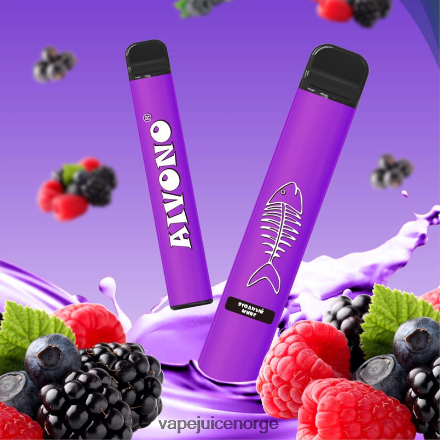 Aivono AIM FISHBONE 600 blandet bær - P26VZ8285 Vape Norge