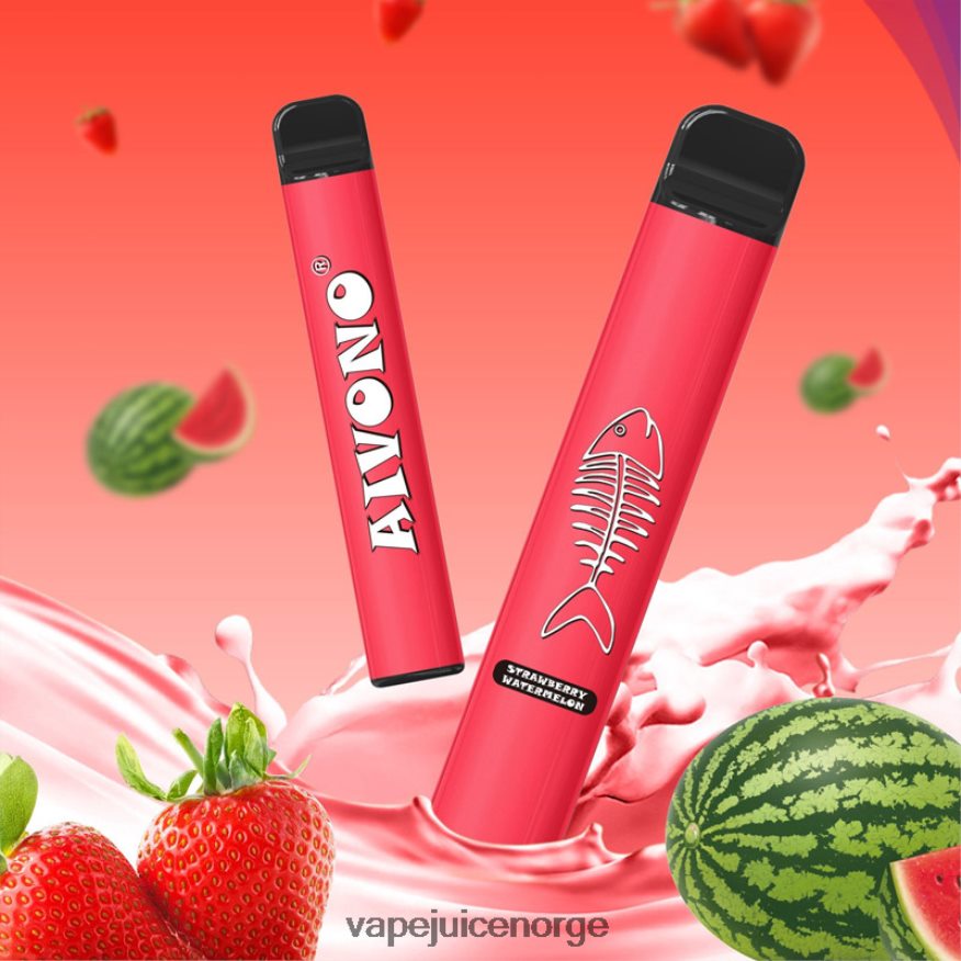 Aivono AIM FISHBONE 600 jordbær vannmelon - P26VZ8282 Vape Juice