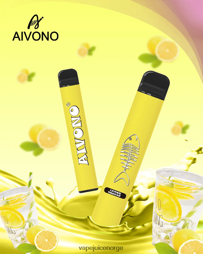 Aivono AIM FISHBONE 600 sitronlag - P26VZ8287 Vape Norge