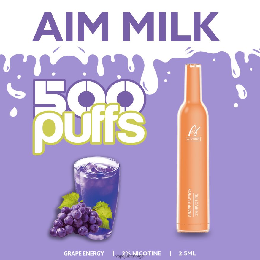 Aivono AIM MILK 500 drue energi - P26VZ8265 Vape Norge