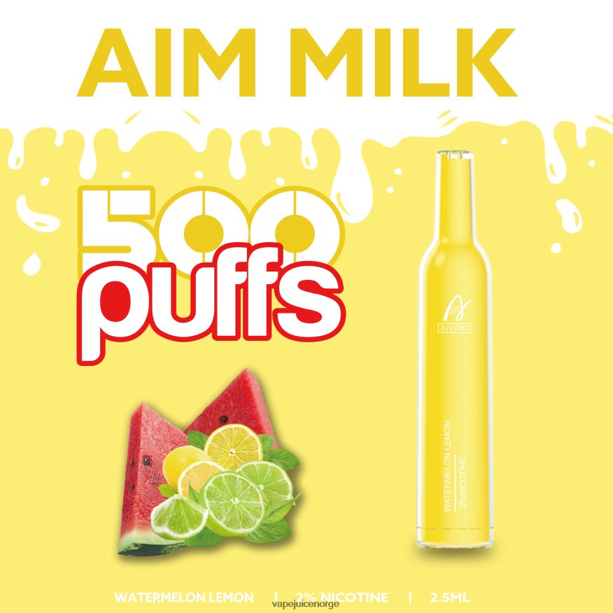 Aivono AIM MILK 500 vannmelon sitron - P26VZ8270 Vape Juice