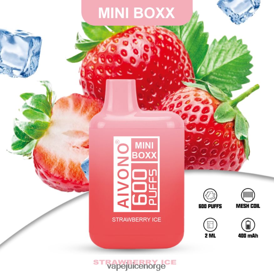 Aivono AIM MINI BOXX 600 jordbæris - P26VZ8236 Vape Juice