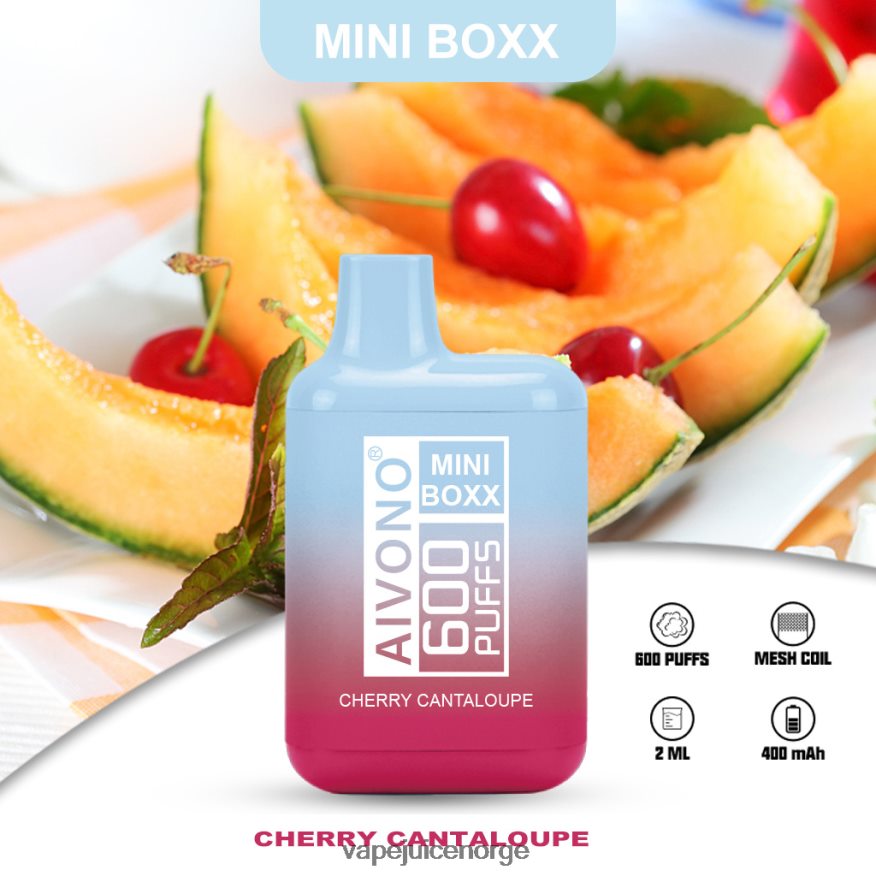 Aivono AIM MINI BOXX 600 kirsebær cantaloupe - P26VZ8239 Vape Norge