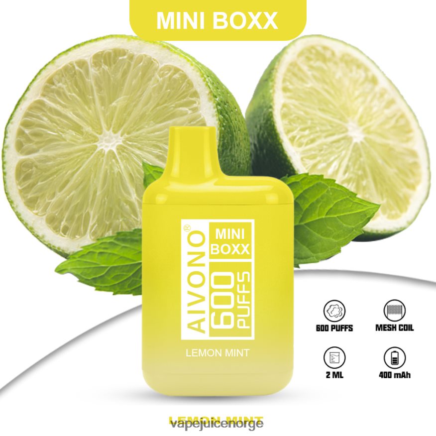 Aivono AIM MINI BOXX 600 sitron mynte - P26VZ8233 Vape Norge