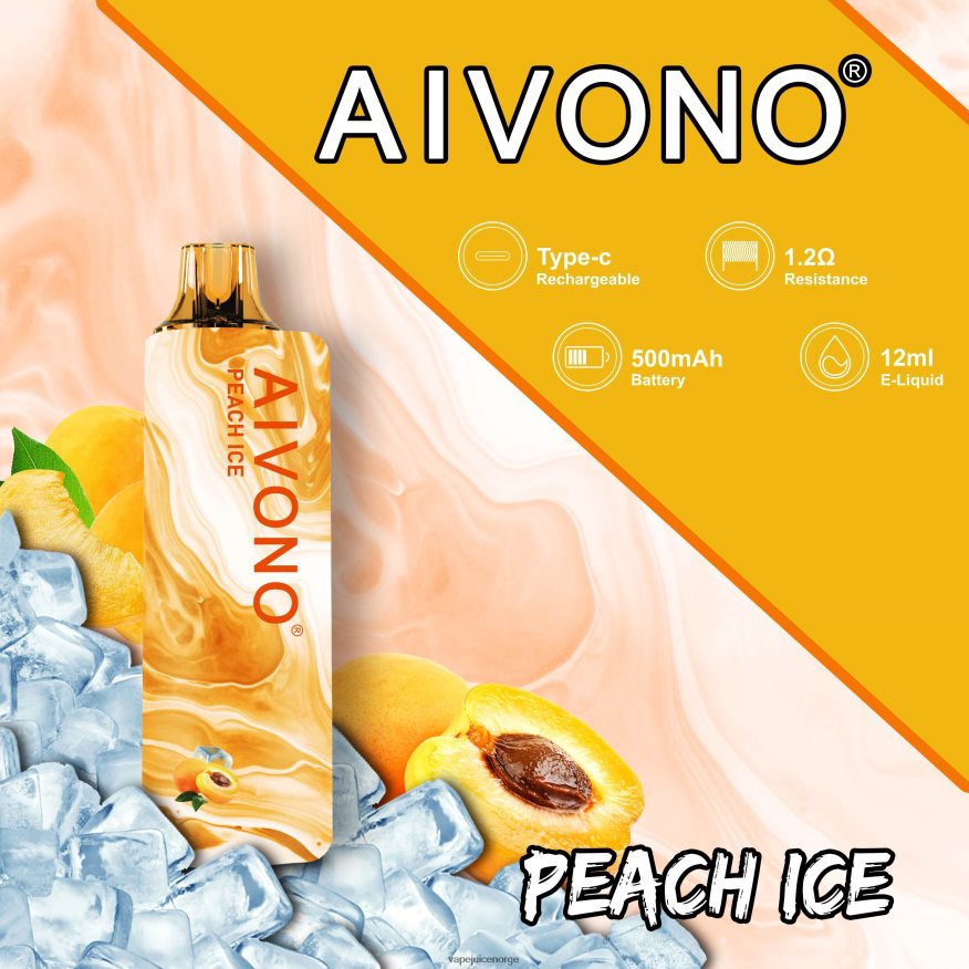 Aivono AIM GUN 7000 fersken is - P26VZ8103 Vape Norge