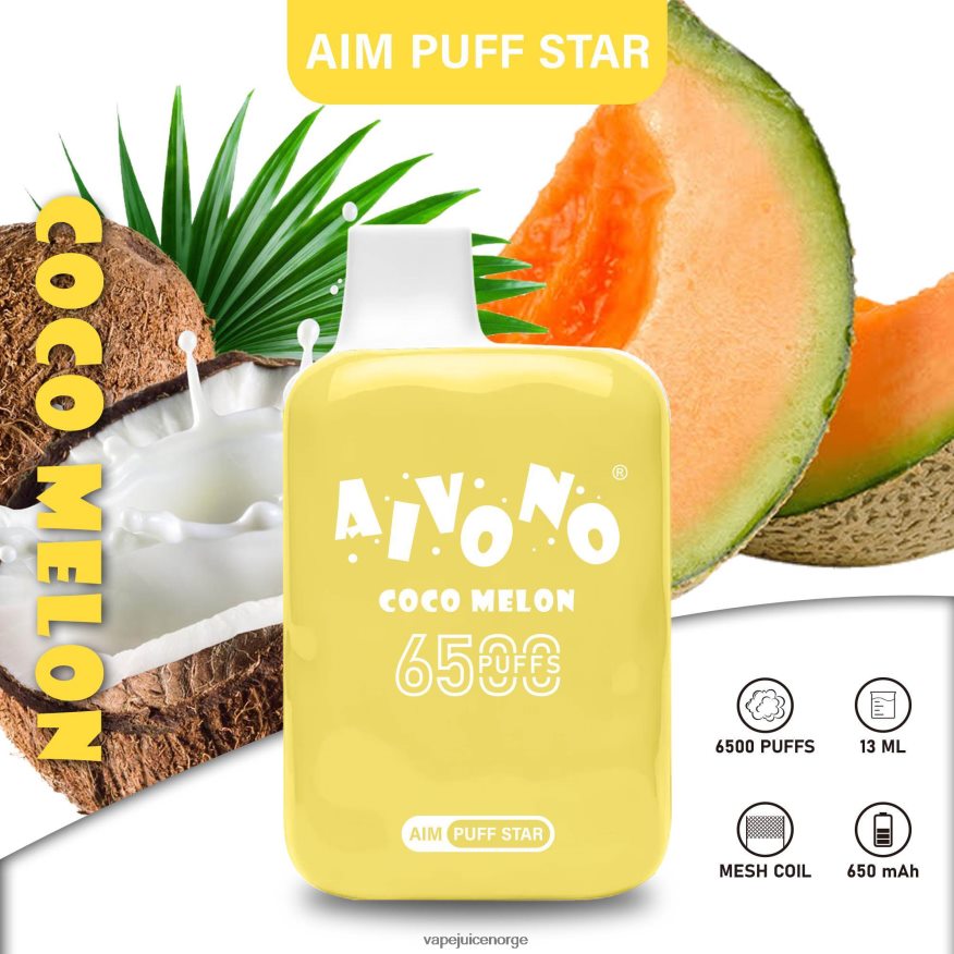 Aivono AIM PUFF STAR 6500 cocomelon - P26VZ8297 Vape Norge
