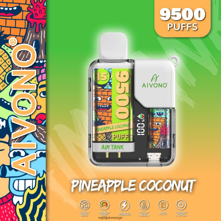 Aivono AIM TANK 9500 ananas kokos - P26VZ840 Vape Juice