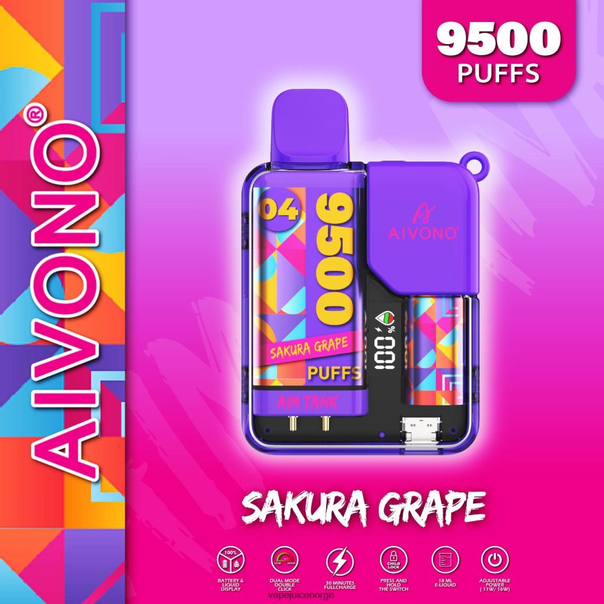 Aivono AIM TANK 9500 sakura drue - P26VZ836 Vape Juice