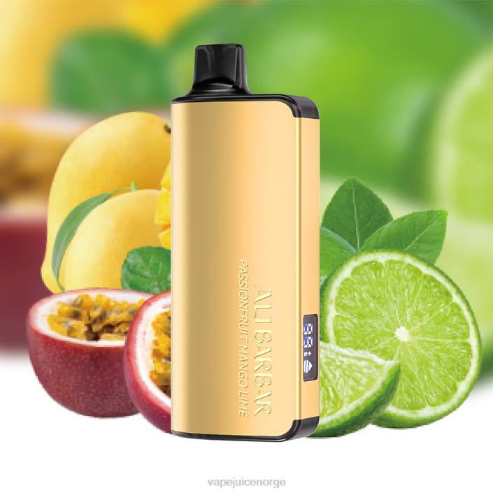 Alibarbar Ingot 9000 engangsvape pasjonsfrukt mango lime 8Z8D22 Vape Med Nikotin