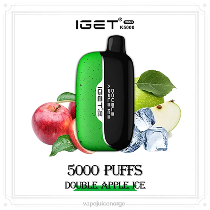 Vape Juice J04219 dobbel epleis IGET Moon k5000