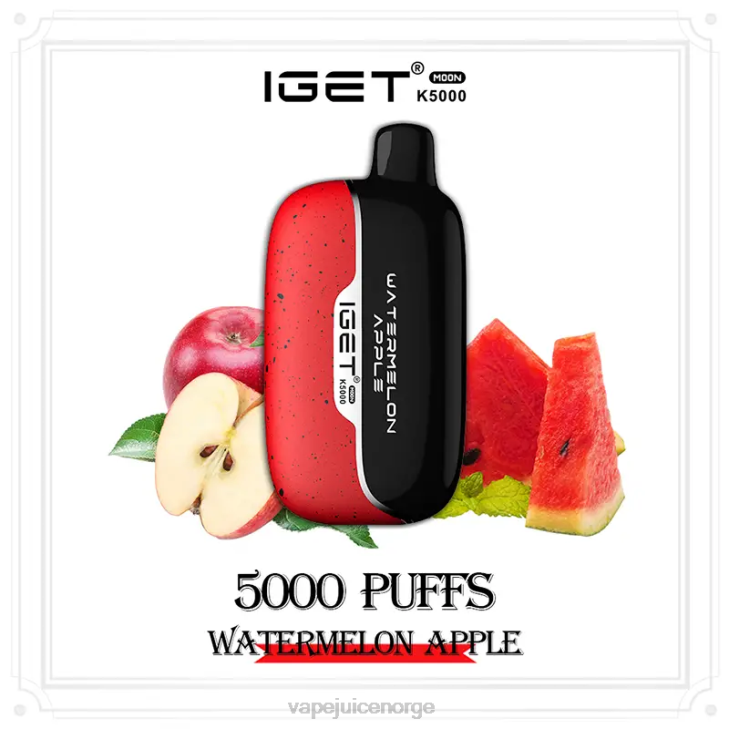 Vape Norge J0426 vannmelon eple IGET Moon k5000