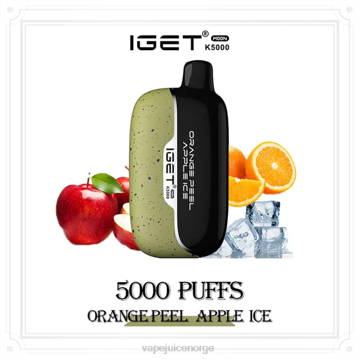 Vape Pen J04215 appelsinskall epleis IGET Moon k5000