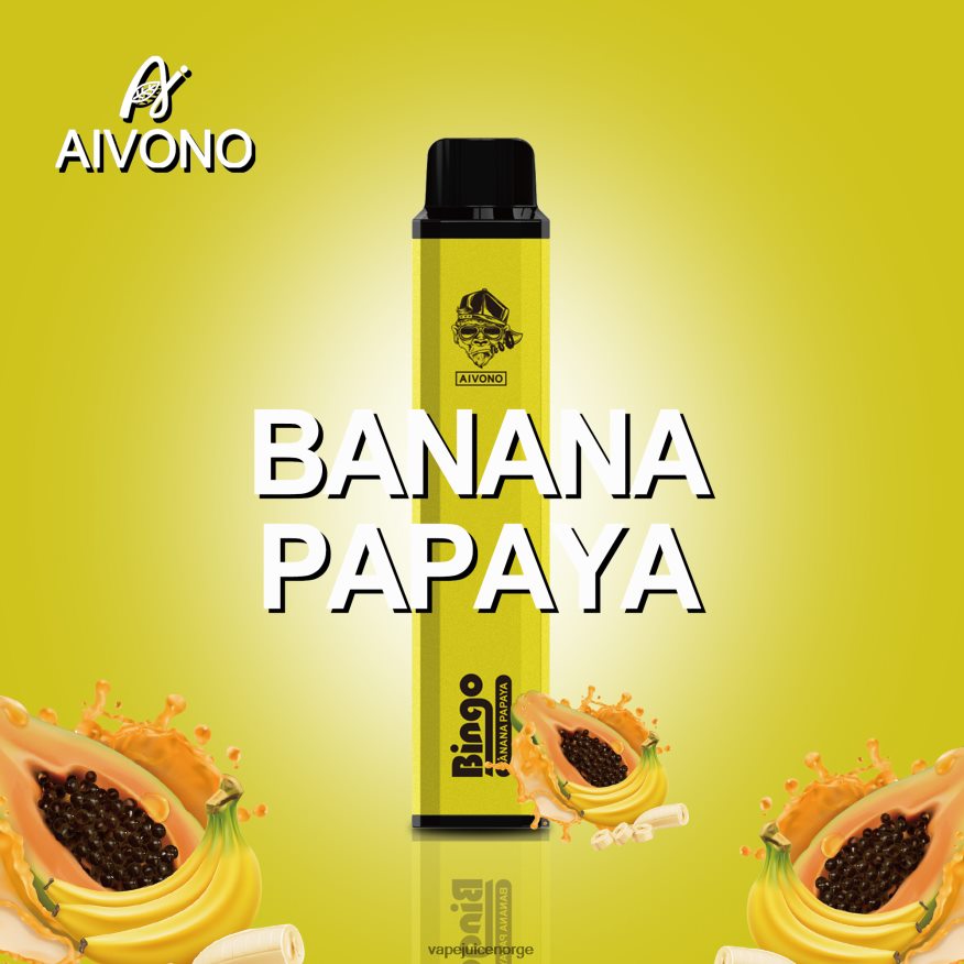 Aivono AIM BINGO 4000 banan papaya - P26VZ8137 Vape Norge