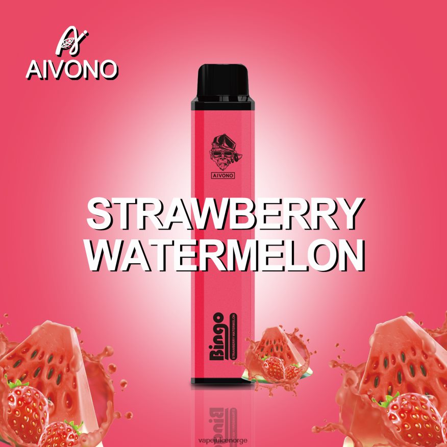 Aivono AIM BINGO 4000 jordbær vannmelon - P26VZ8133 Vape Norge