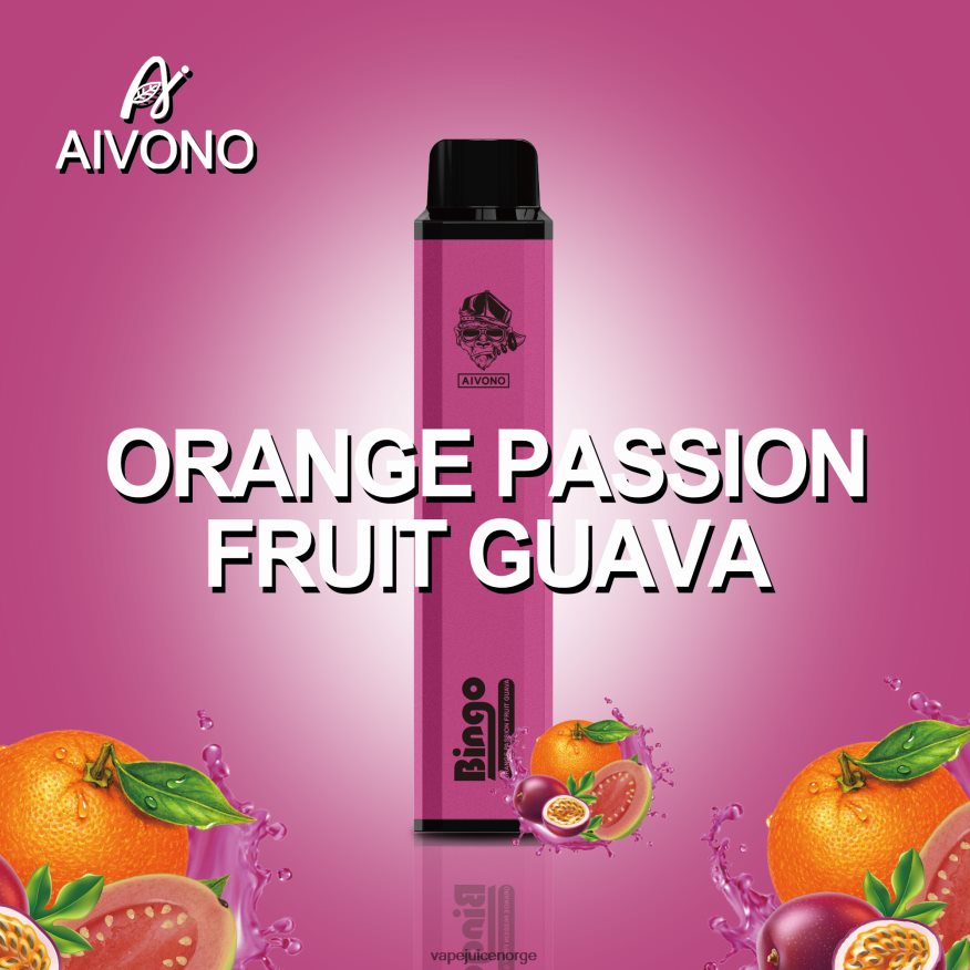 Aivono AIM BINGO 4000 oransje pasjonsfrukt guava - P26VZ8132 Vape Juice