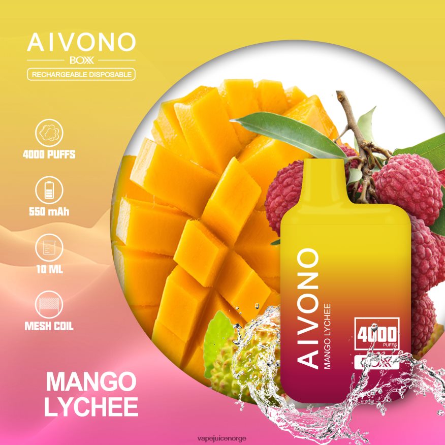 Aivono AIM BOXX 4000 mango litchi - P26VZ8216 Vape Juice