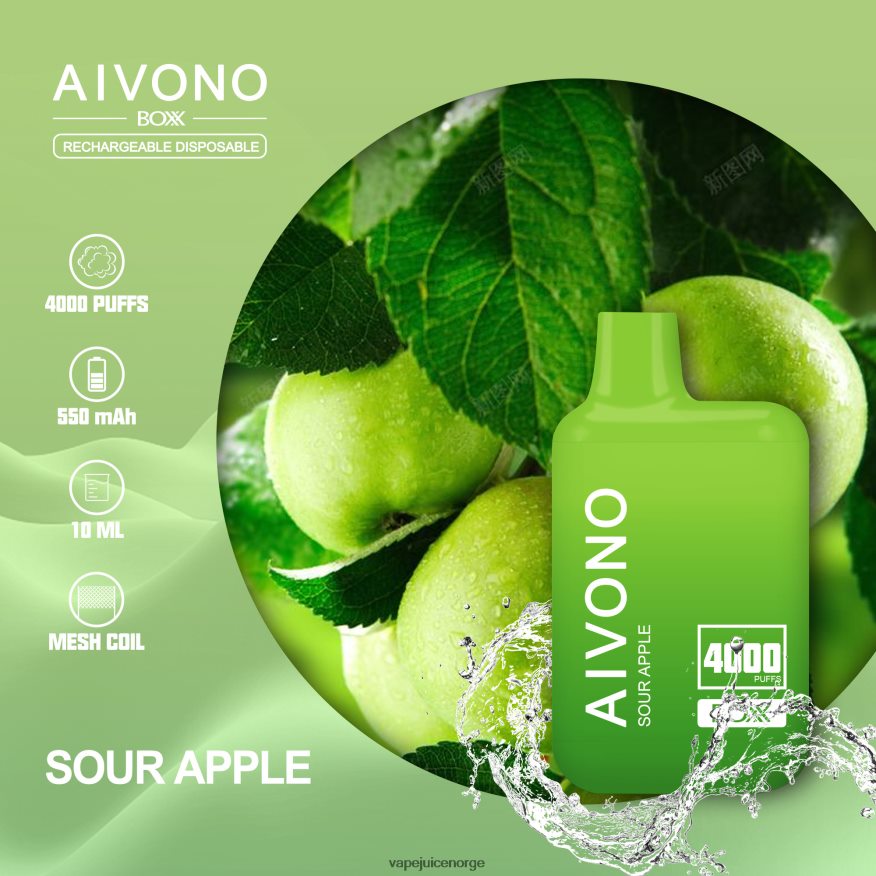 Aivono AIM BOXX 4000 surt eple - P26VZ8220 Vape Juice
