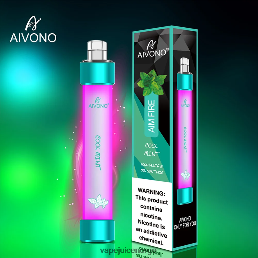 Aivono AIM FIRE 1000 kjølig mynte - P26VZ8328 Vape Juice