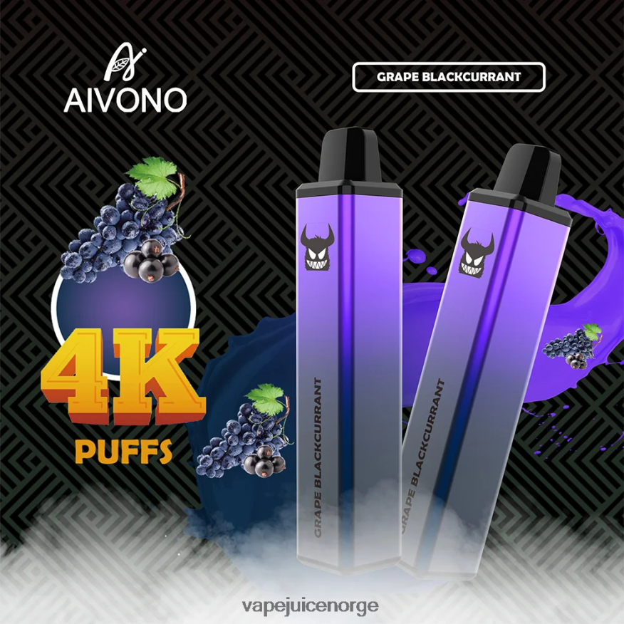 Aivono AIM FREAK 4000 drue solbær - P26VZ8259 Vape Norge