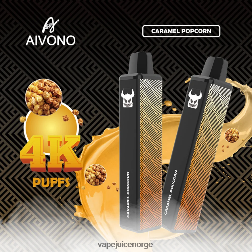 Aivono AIM FREAK 4000 karamell popcorn - P26VZ8261 Vape Norge