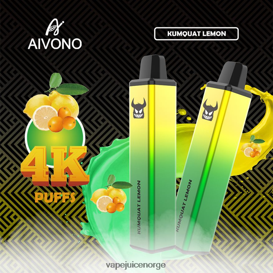 Aivono AIM FREAK 4000 kumquat sitron - P26VZ8256 Vape Juice