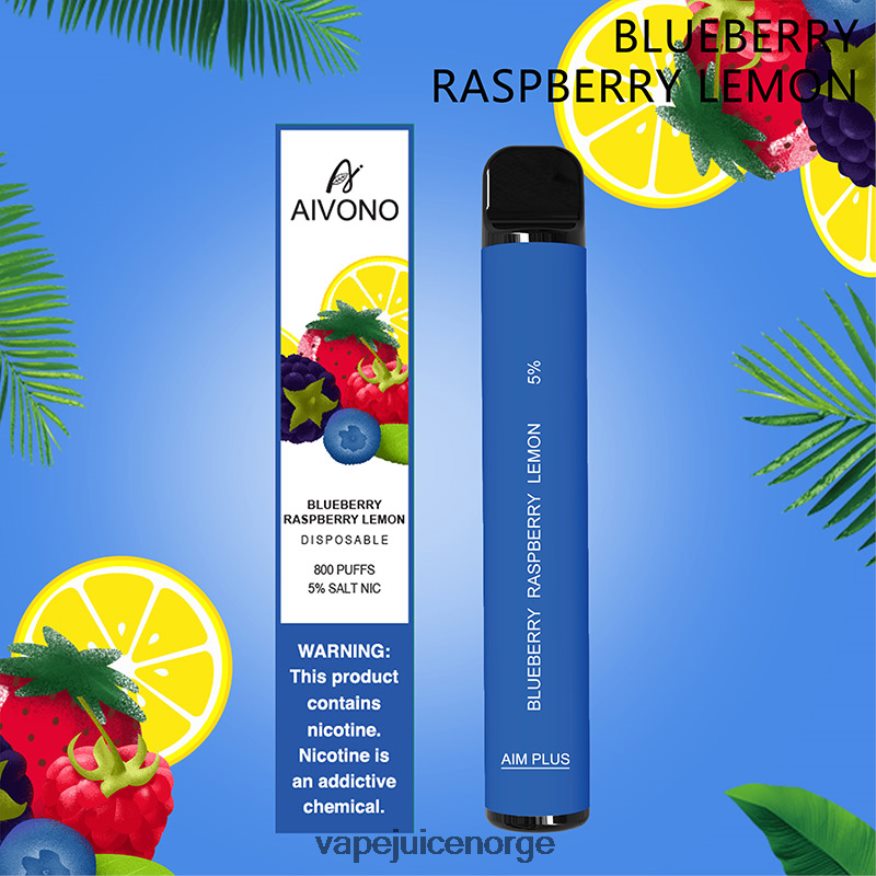 Aivono AIM PLUS 800 blåbær bringebær sitron - P26VZ8173 Vape Norge