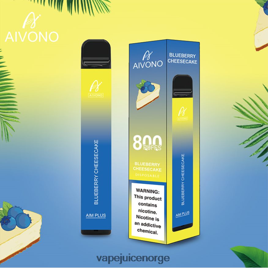Aivono AIM PLUS 800 blåbærostkake - P26VZ8174 Vape Juice