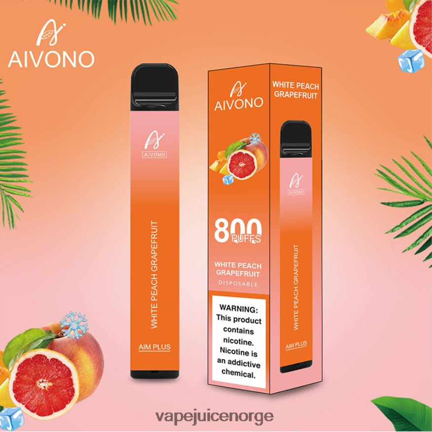 Aivono AIM PLUS 800 hvit fersken grapefrukt - P26VZ8199 Vape Norge