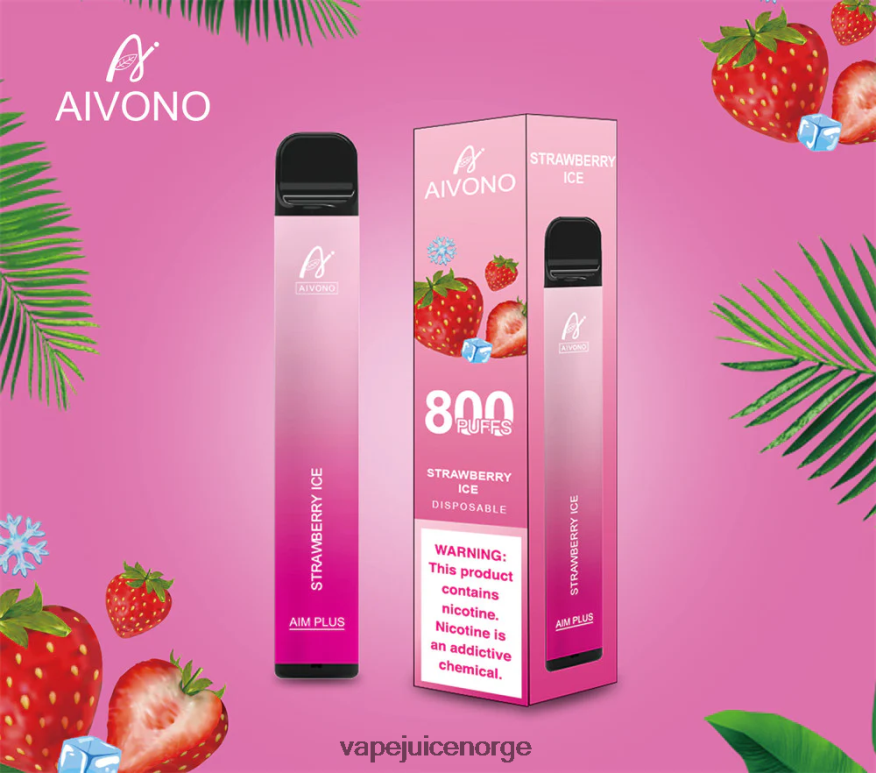 Aivono AIM PLUS 800 jordbæris - P26VZ8193 Vape Norge