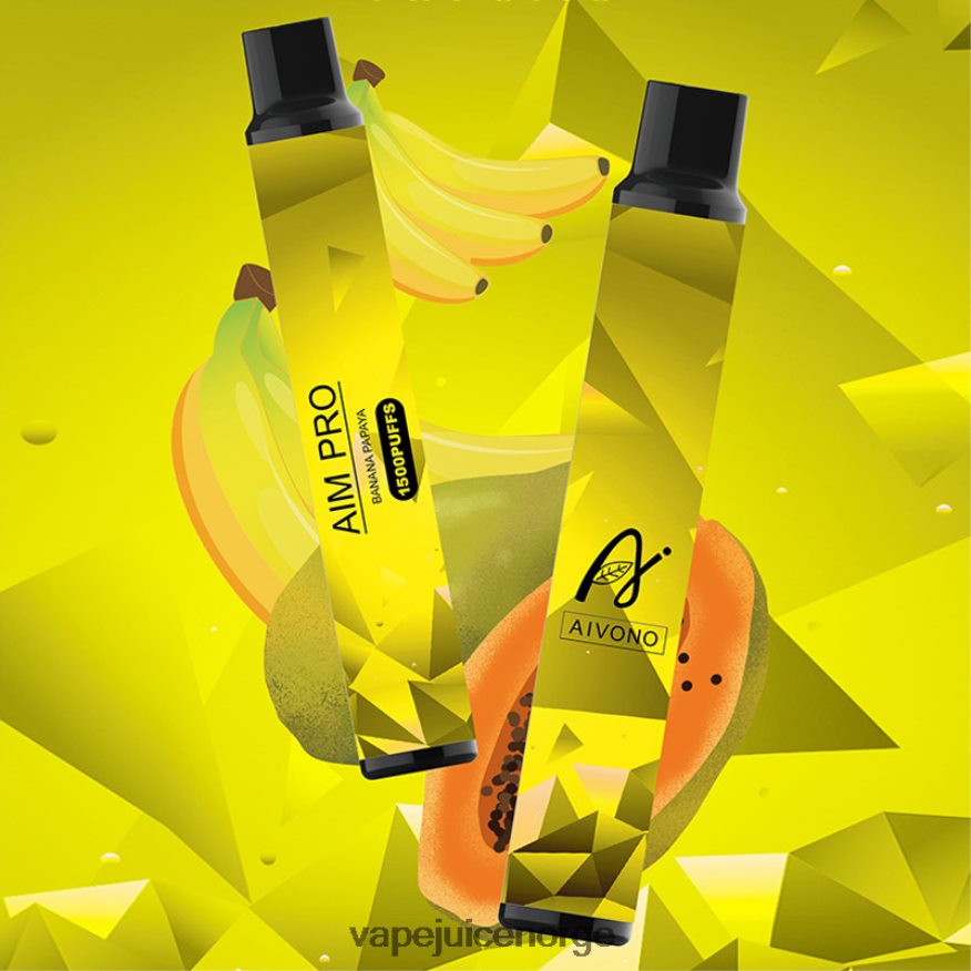 Aivono AIM PRO 1500 banan papaya - P26VZ8169 Vape Norge