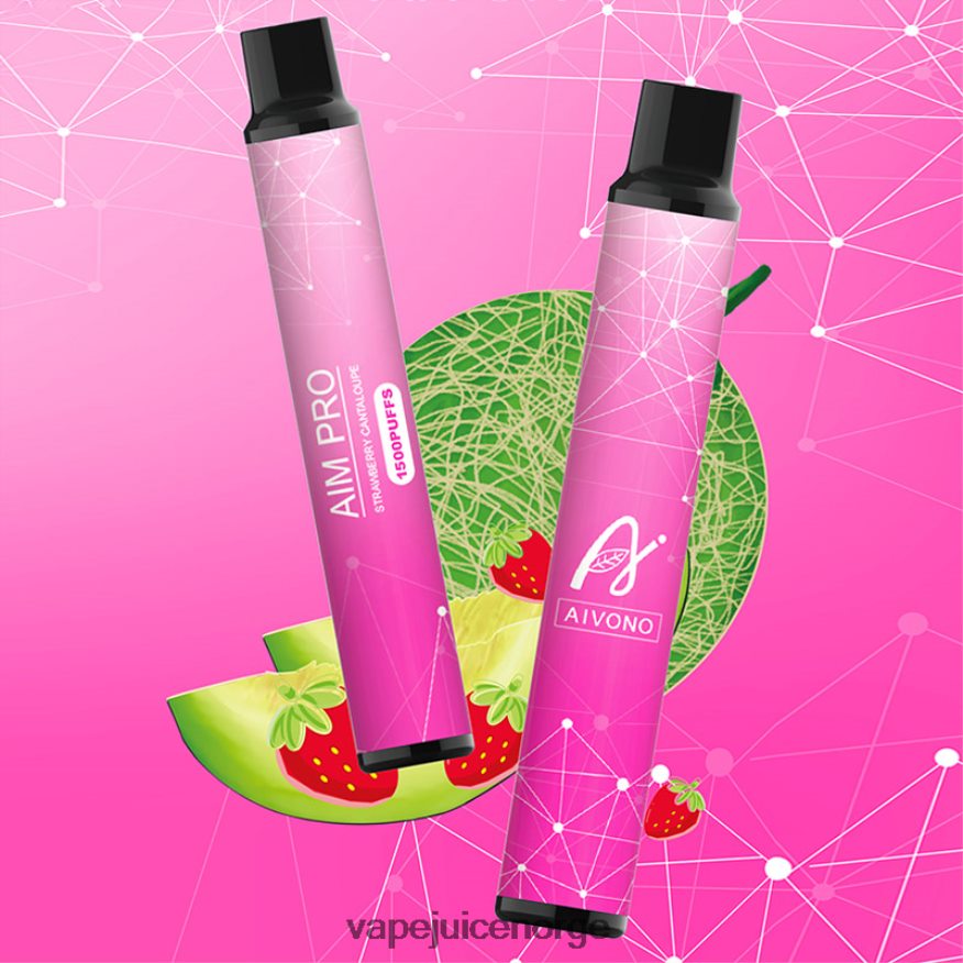 Aivono AIM PRO 1500 jordbær cantaloupe - P26VZ8161 Vape Norge