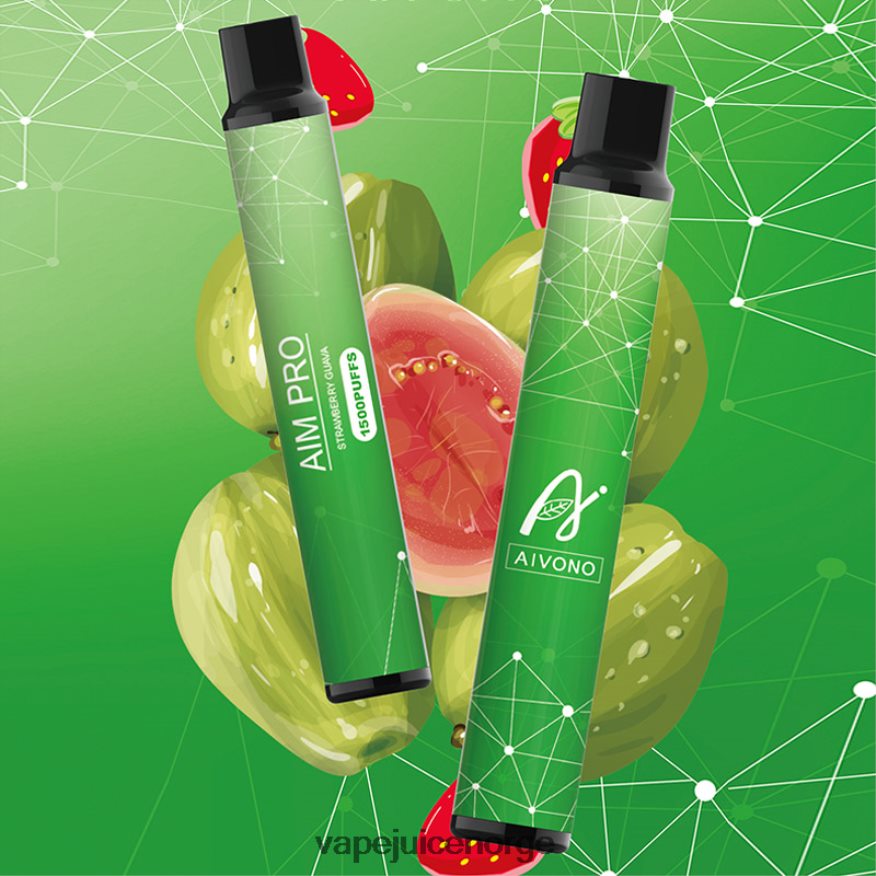 Aivono AIM PRO 1500 jordbær guava - P26VZ8164 Vape Juice