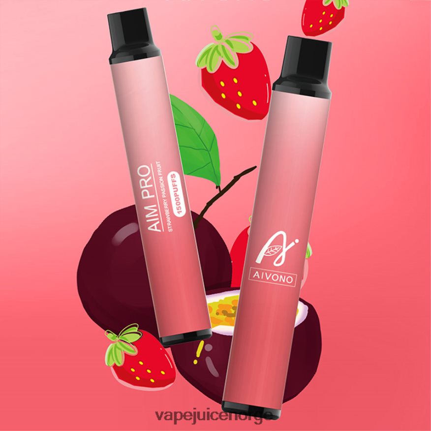 Aivono AIM PRO 1500 jordbær pasjonsfrukt - P26VZ8162 Vape Juice