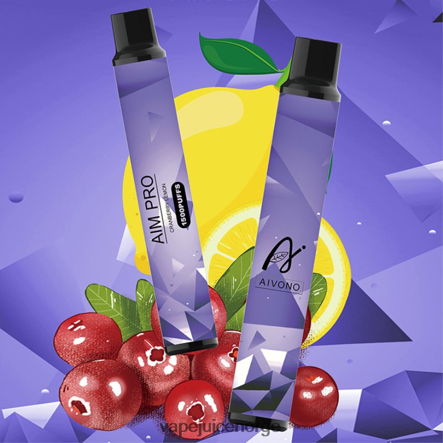 Aivono AIM PRO 1500 tranebær sitron - P26VZ8168 Vape Juice