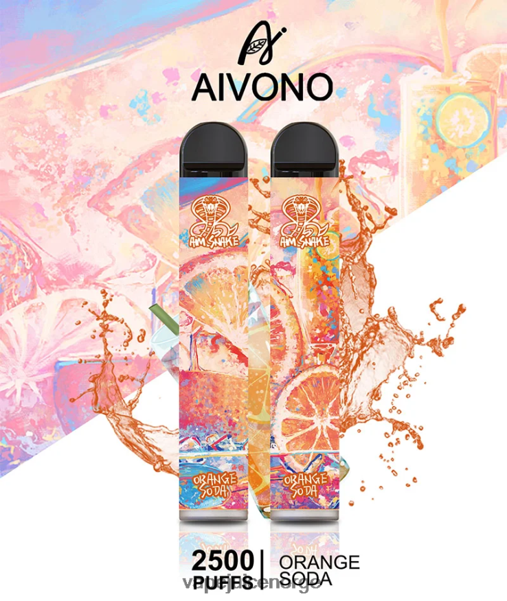 Aivono AIM SNAKE 2500 appelsin brus - P26VZ8314 Vape Juice