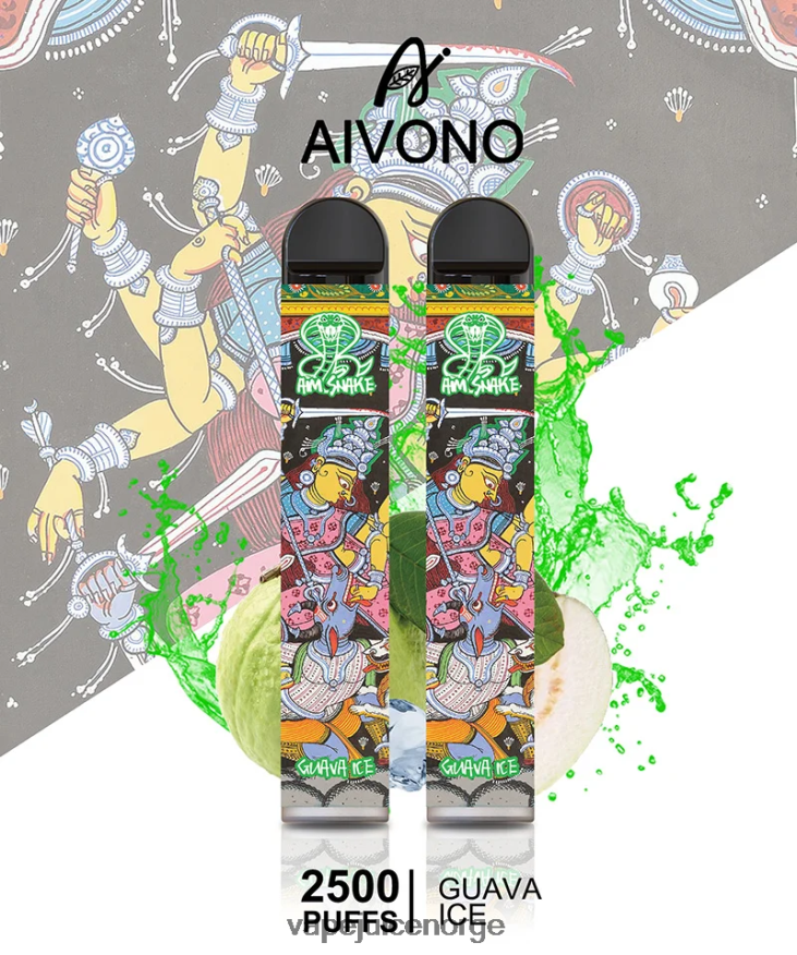 Aivono AIM SNAKE 2500 guava is - P26VZ8307 Vape Norge