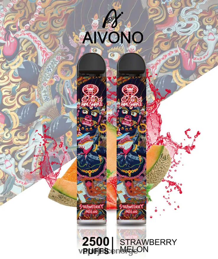 Aivono AIM SNAKE 2500 jordbær melon - P26VZ8320 Vape Juice