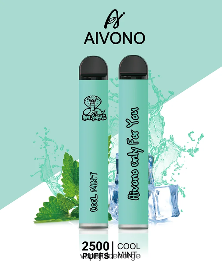 Aivono AIM SNAKE 2500 kjølig mynte - P26VZ8302 Vape Juice