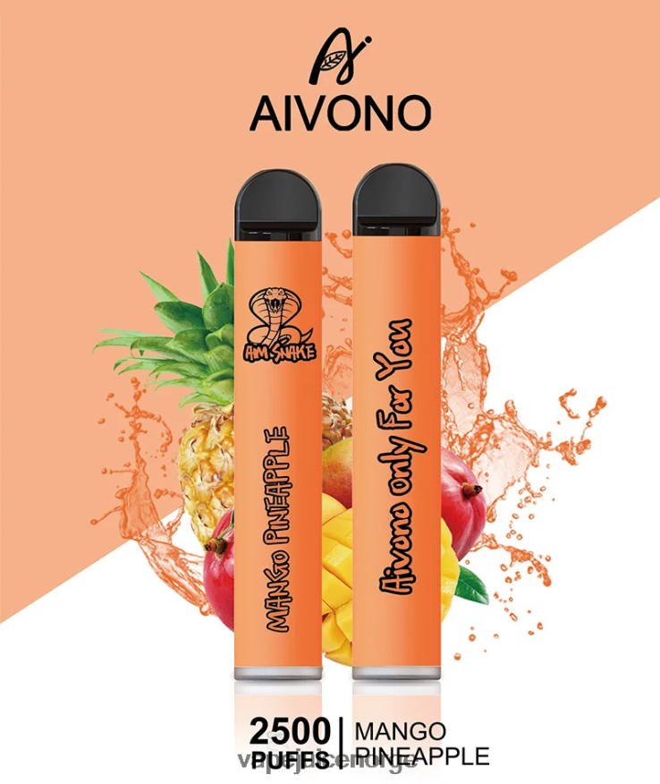 Aivono AIM SNAKE 2500 mango ananas - P26VZ8310 Vape Juice