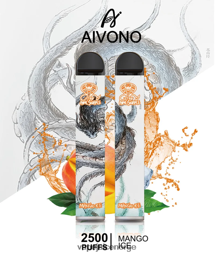 Aivono AIM SNAKE 2500 mango is - P26VZ8313 Vape Norge