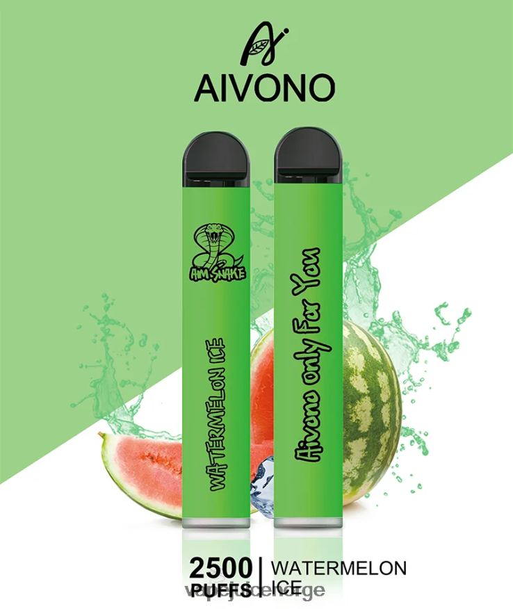 Aivono AIM SNAKE 2500 vannmelon is - P26VZ8321 Vape Norge