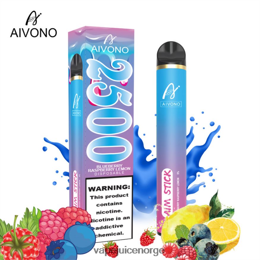 Aivono AIM STICK 2500 blåbær bringebær sitron - P26VZ8154 Vape Juice